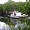 Workboat on the River Don at Sprotbrough
