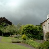 Stormy clouds over Cockington Manor.
