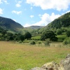 The fields and fells around Glencoyne Bay, Ullswater. English Lakes.