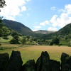 The fields and fells around Glencoyne Bay, Ullswater. English Lakes.