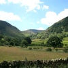 The Fells and Fields round Glencoyne Bay, Ullswater. English Lakes.