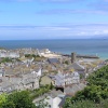 St Ives with Godrevy lighthouse in the distance