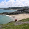 One of the beaches at St Ives - this one reserved for bathers