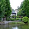 View to the church across the river, Ashford