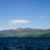 Derwentwater, a view looking north from a pleasure craft.