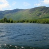 Derwentwater, a view  from a pleasure craft.