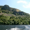 Derwentwater, a view looking  from a pleasure craft.