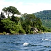 Friars Crag, Derwentwater,  a view looking from a pleasure craft