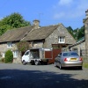 Little stone cottage near the church, Ashford in the water