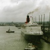 The QE2 preparing to set sail
