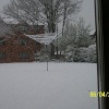 More snow at Beatrice House, Catford, Greater London