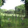 Wrought Iron Gates with family emblem