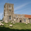 Parish Church - with flock, Soulbury, Bucks