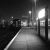 Ipswich Station at night (country end of platform)