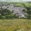 Looking down on Corfe