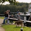 Narrowboat at Lock 40, Grand Union canal, Marsworth, Bucks