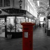 Postbox in covered market, Oxford