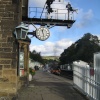 The mid-morning train to Pickering. Grosmont Station.