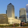 Canary Wharf in the early evening light