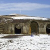 Rivington - a dusting of snow at the ruined castle