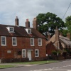 Cottages on Winchester road Chawton