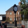 No - it's not the Trumpton clock (that's further along...) Freckleton village centre.