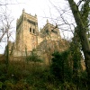  Durham Cathedral  as seen from the side path.