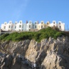 Hotels on cliff