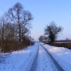 A village exit.