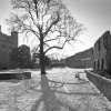 Rochester Castle Gardens in winter