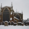 Holy Trinity Church in the snow