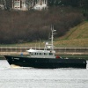 St Oswald, Fisheries Patrol Boat, enters the Tyne.
