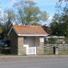 A bus shelter in Goathland