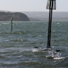 Poole harbour looking towards Brownsea Island.