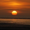 Sunset over Berrow beach