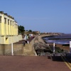 The sea wall.