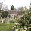 Spring at  the village  Church