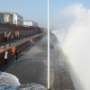 Bridlington high tide in April