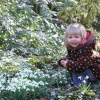 Emma and snowdrops