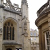 Part of the Abbey and the Roman Bath house.
