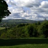 Looking off the Clifton suspension bridge.