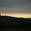 View of Malborough as the sun goes down