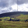 Old building and new mast.