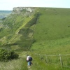 Descending the South Coast walk