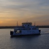 Wightlink new Ferry on abord Wight Skye mid channel from Yarmouth