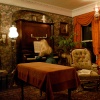 Playing the piano in the Parlour.