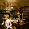 In the kitchen.