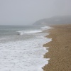 A misty day on Slapton Sands