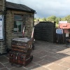 At Oakworth Station.