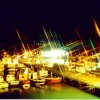 Bridlington Harbour at night